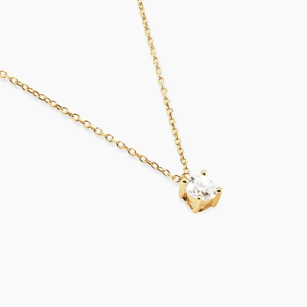 Collier Elfa Or Jaune Diamant
