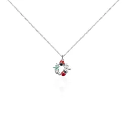 Collier Eliniane Argent Blanc Oxyde De Zirconium