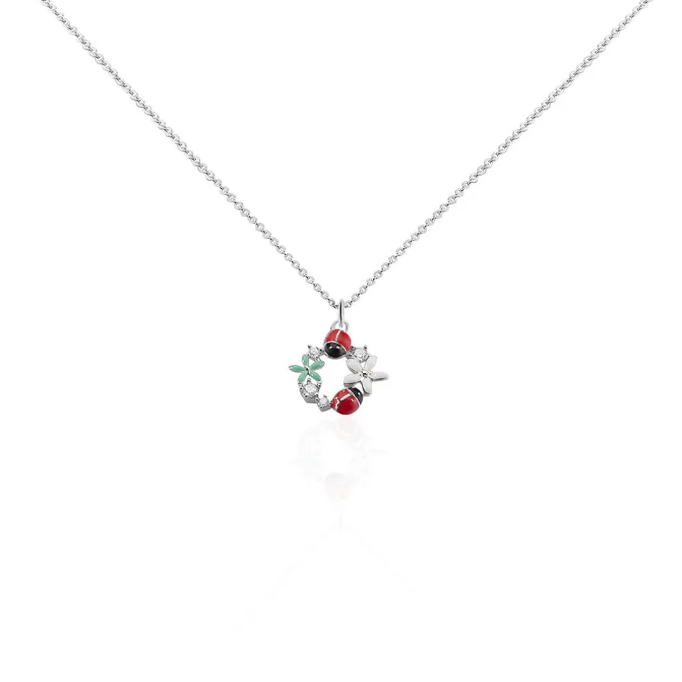 Collier Eliniane Argent Blanc Oxyde De Zirconium