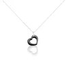 Collier Elodie Argent Blanc Oxyde De Zirconium Et Céramique