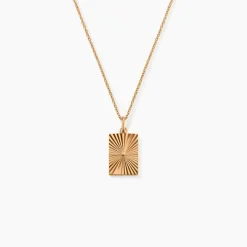 Collier Embrasement Plaqué Or Jaune