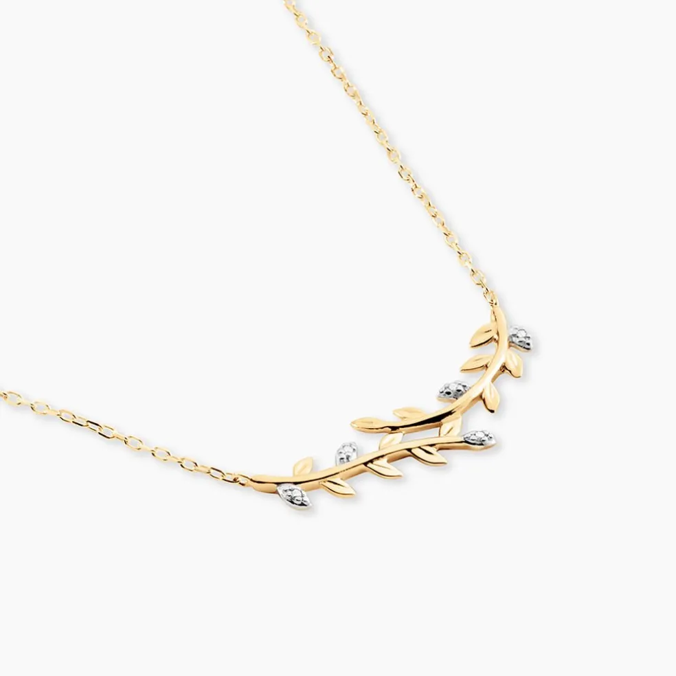 Collier Emelyne Or Jaune Diamant