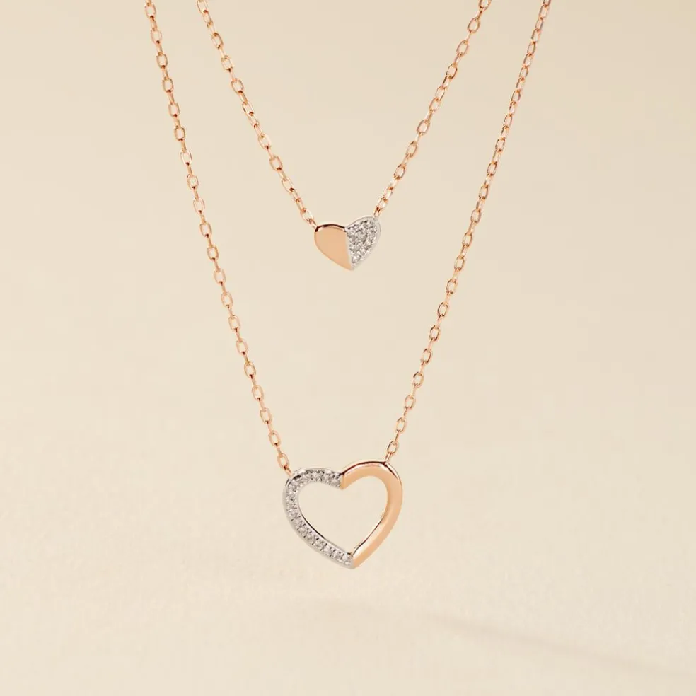 Collier Emilia Or Rose Diamant