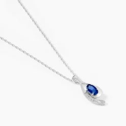 Collier Emotion Or Blanc Saphir Diamant