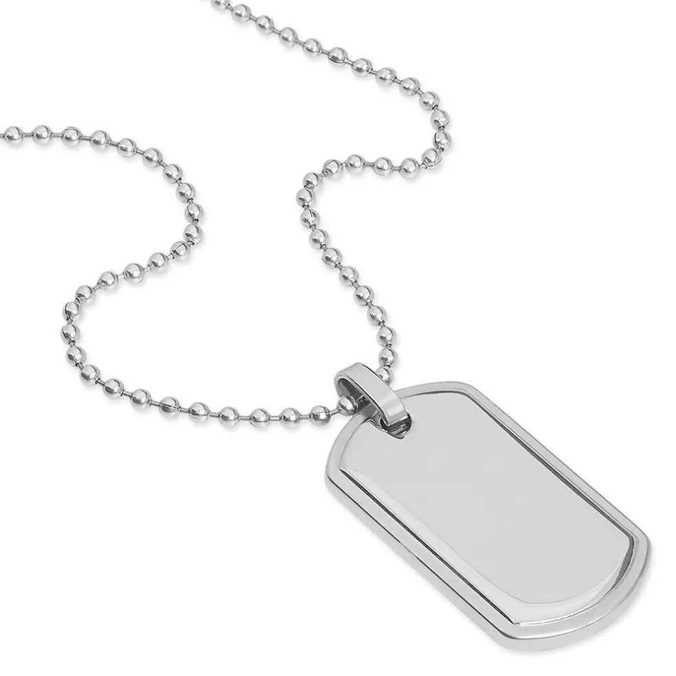 Collier Eutrope Acier Blanc