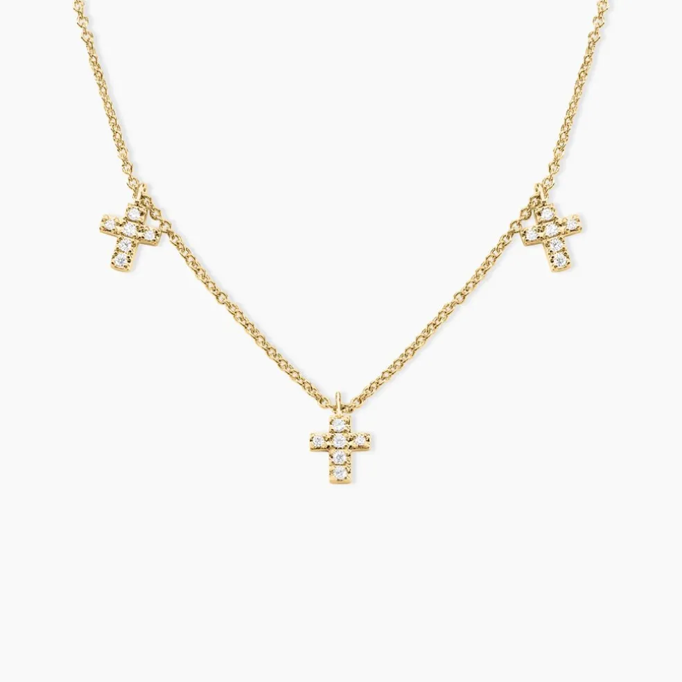 Collier Fatos Plaqué Or Jaune Oxyde De Zirconium