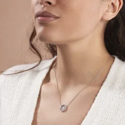 Collier Feliz Argent Blanc Oxyde De Zirconium