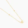 Collier Fenton Or Jaune Oxyde De Zirconium