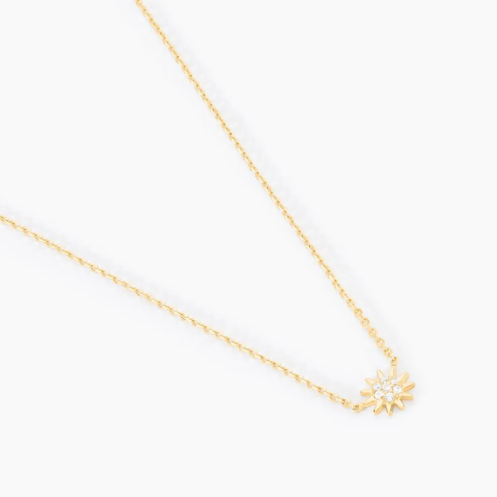 Collier Fenton Or Jaune Oxyde De Zirconium