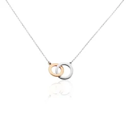 Collier Fethi Argent Bicolore
