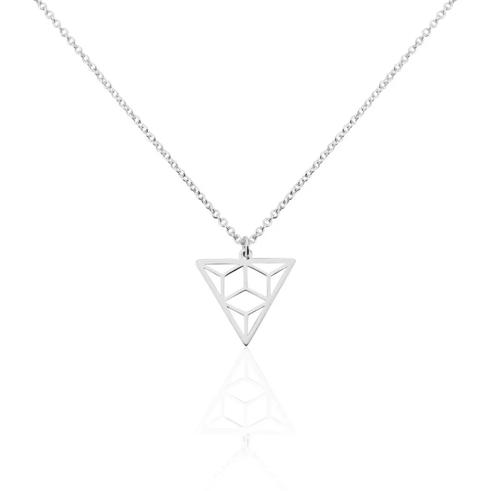 Collier Fidela Argent Blanc