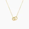 Collier Fino Acier Jaune