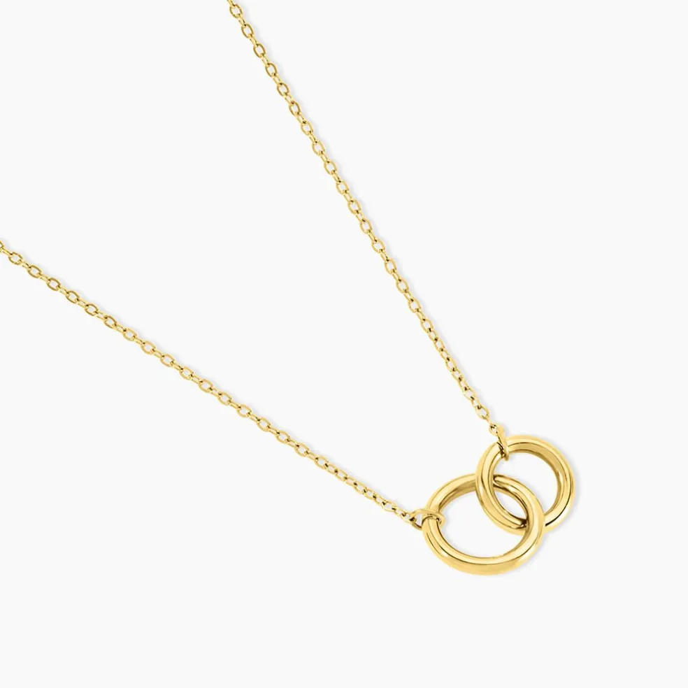 Collier Fino Acier Jaune
