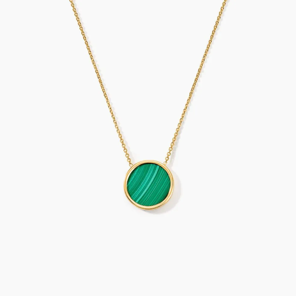 Collier Florica Or Jaune Malachite