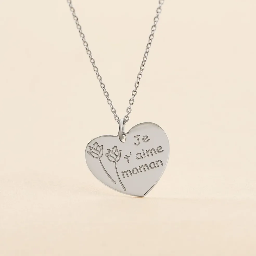 Collier Florine Argent Blanc