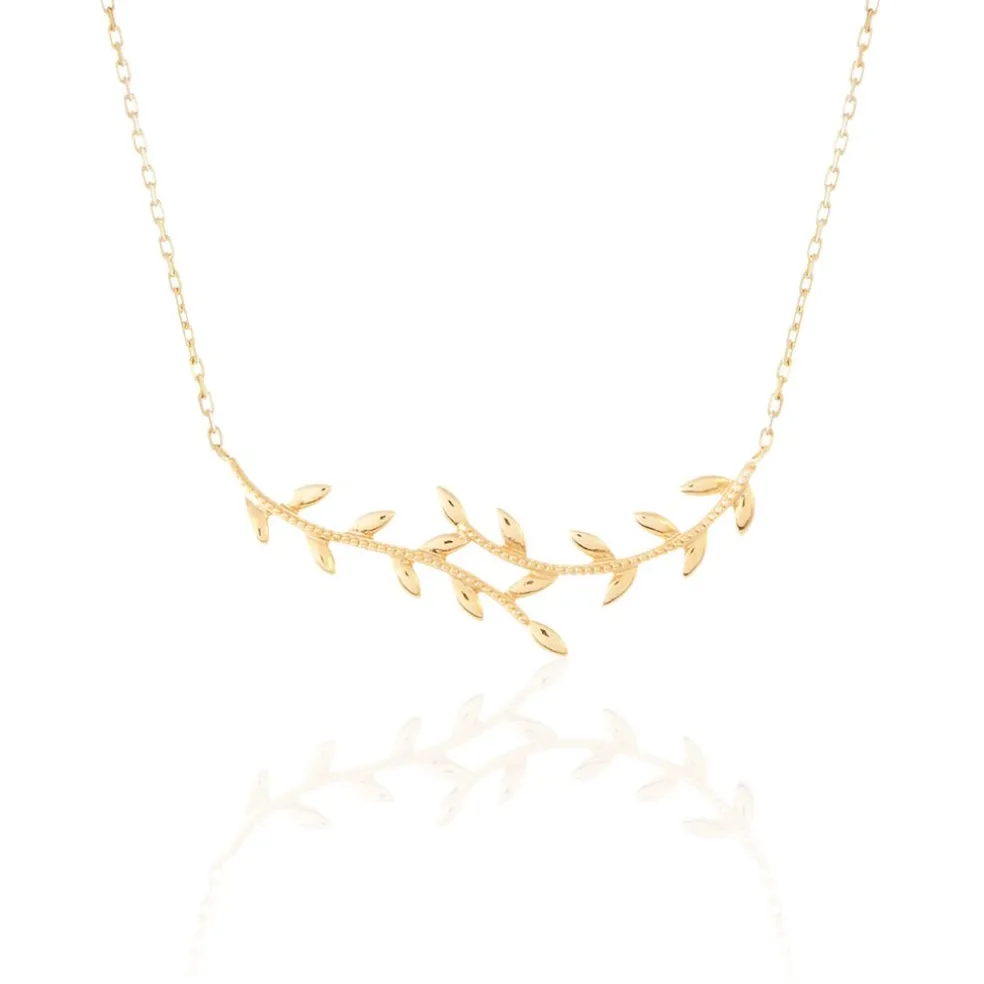 Collier Folia Plaqué Or Jaune