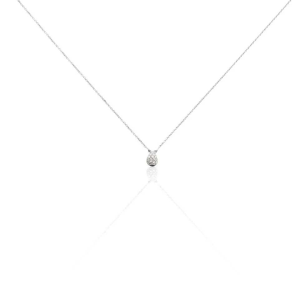 Collier Gally Or Blanc Diamant