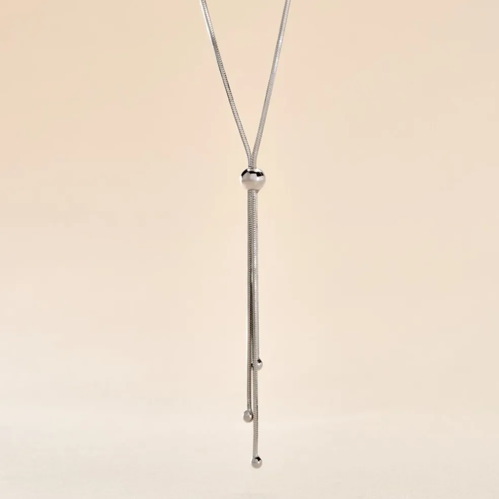 Collier Giorgia Argent Blanc