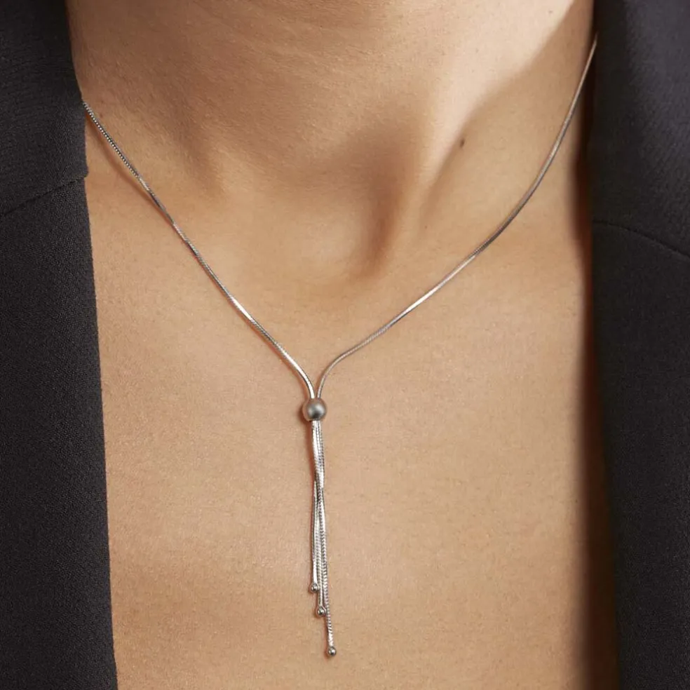 Collier Giorgia Argent Blanc