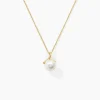 Collier Gladdie Or Jaune Perle De Culture