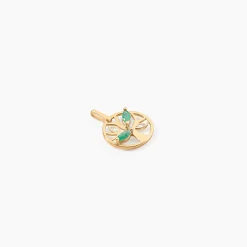 Collier Godolieba Or Jaune Emeraude
