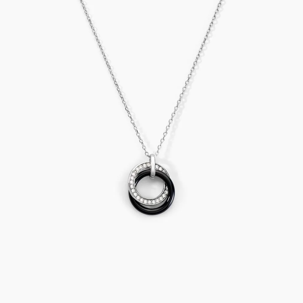 Collier Grizzel Argent Blanc Oxyde De Zirconium