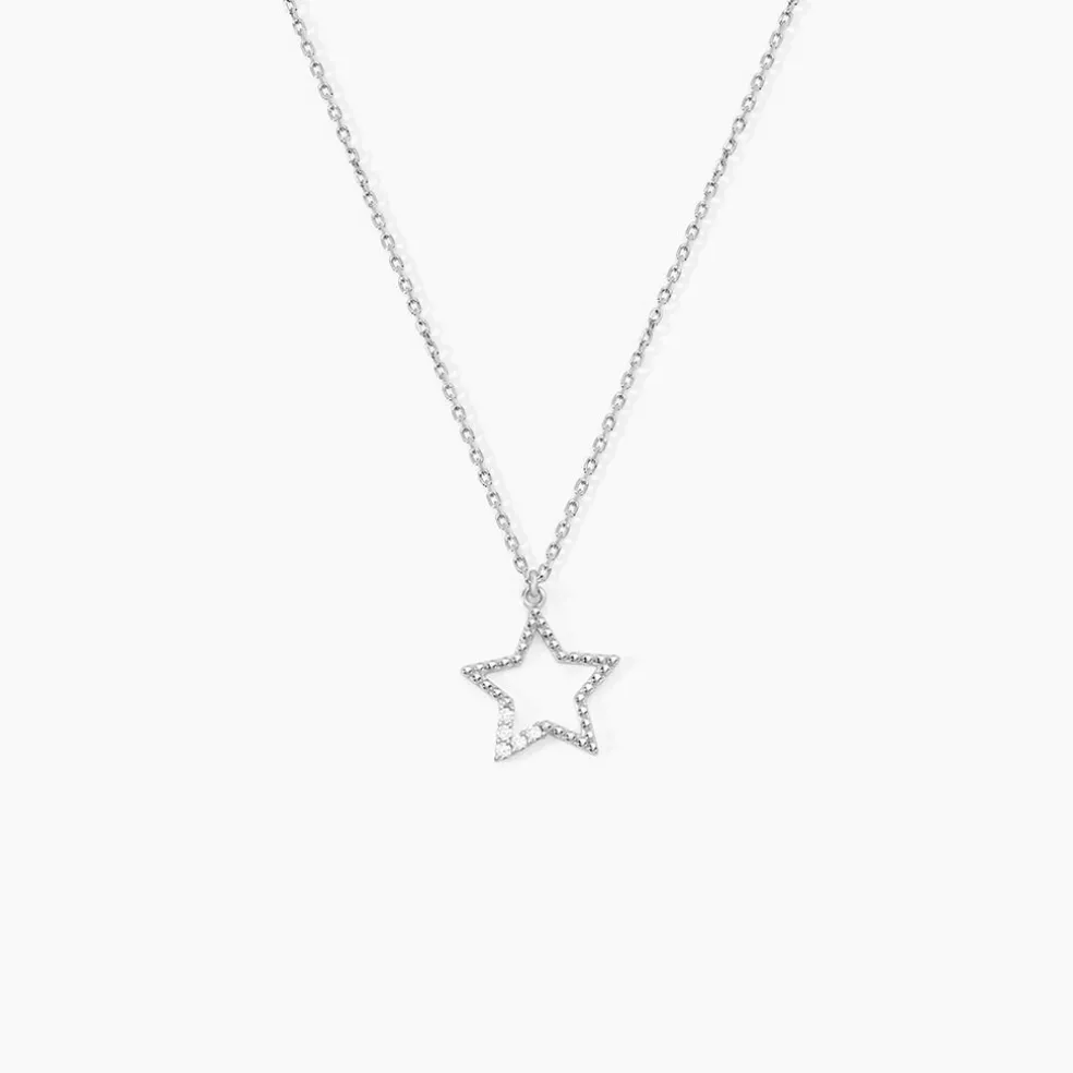Collier Gyliane Argent Blanc Oxyde De Zirconium