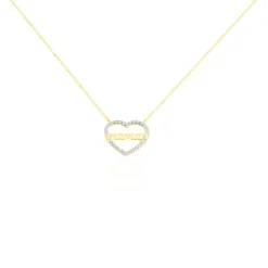 Collier Gyula Or Jaune Oxyde De Zirconium