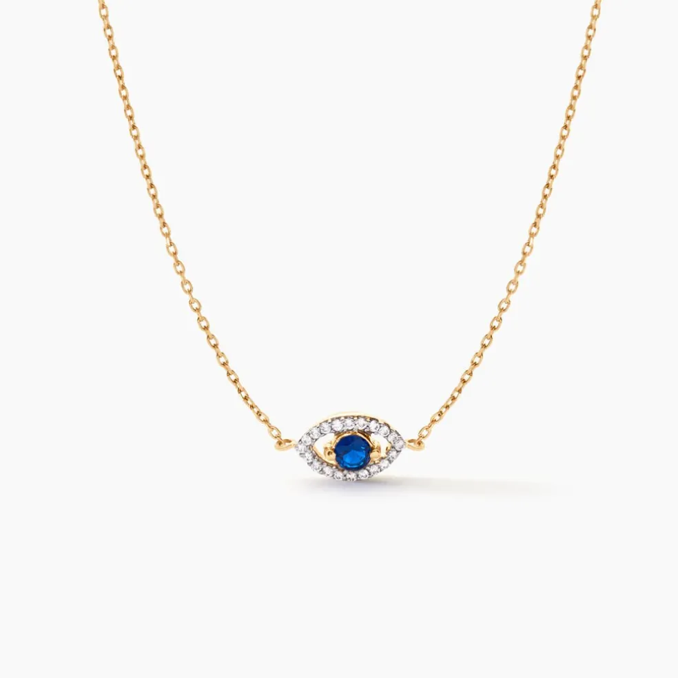 Collier Hajnal Or Jaune Topaze Oxyde De Zirconium
