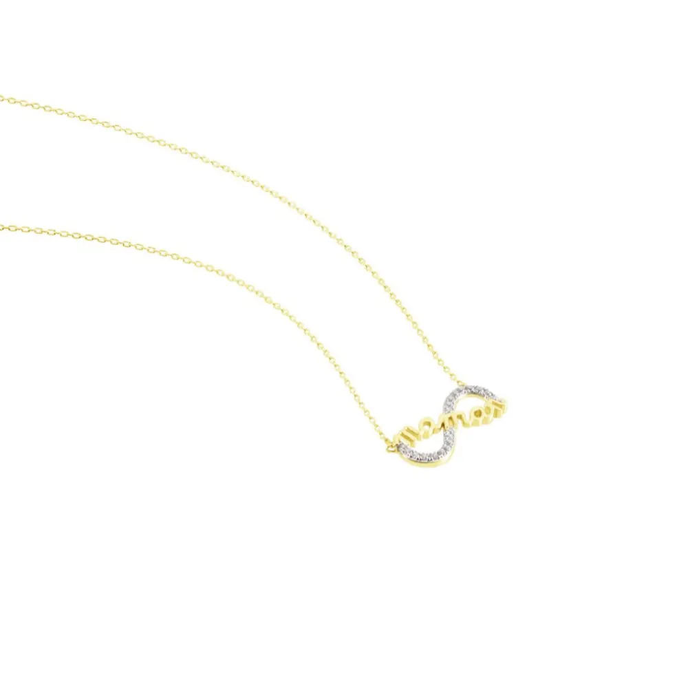 Collier Heimdall Or Jaune Oxyde De Zirconium