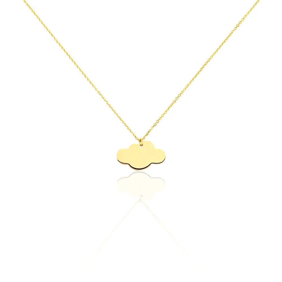 Collier Helenia Nuage Gravable Or Jaune
