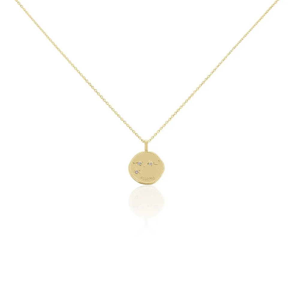 Collier Iago Plaqué Or Oxydes De Zirconium