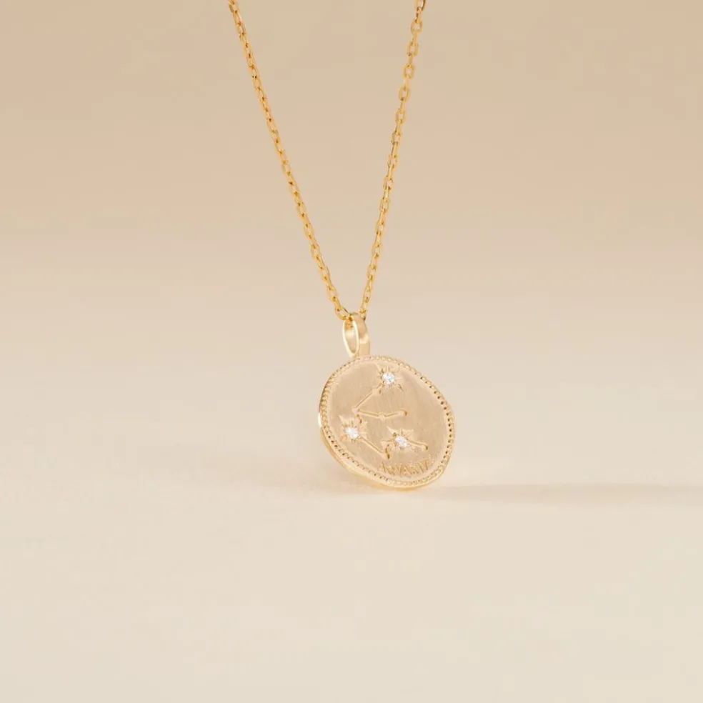 Collier Iago Plaqué Or Oxydes De Zirconium