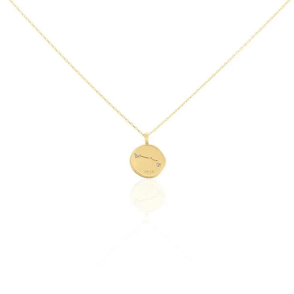 Collier Iago Plaqué Or Oxydes De Zirconium