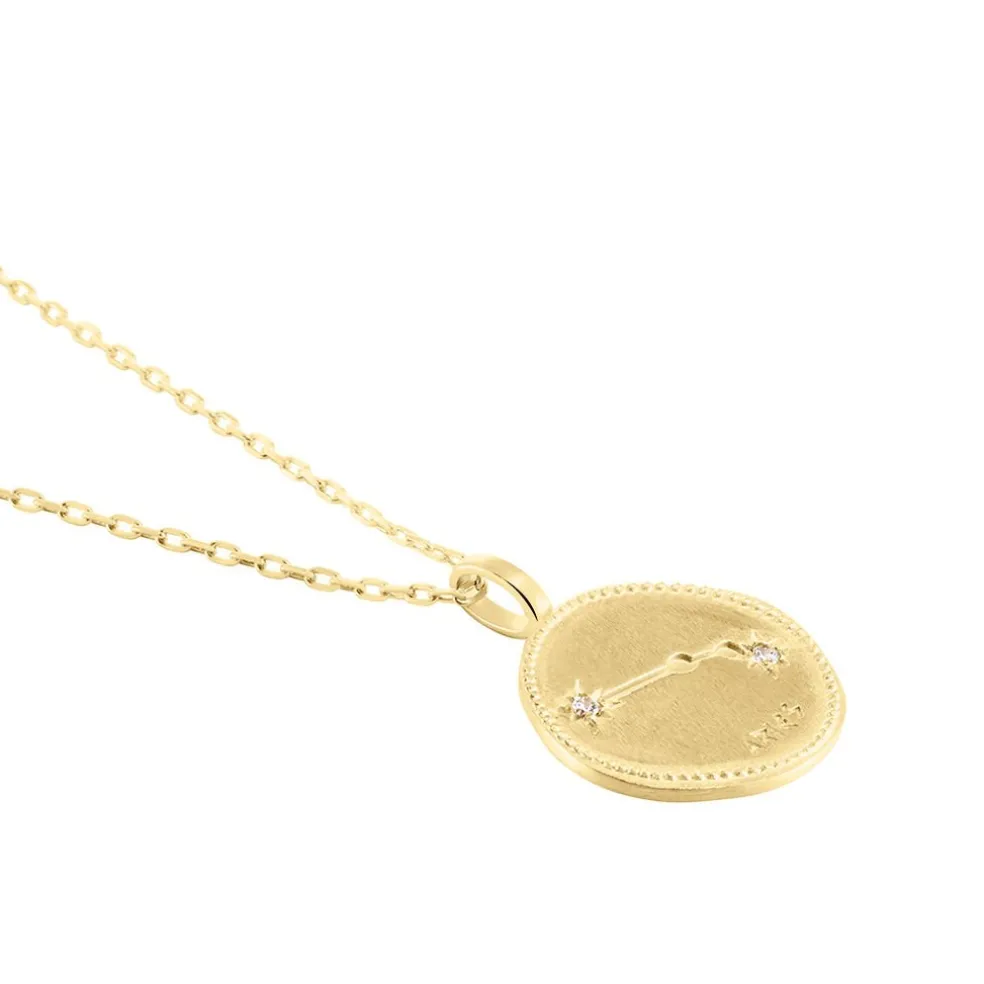 Collier Iago Plaqué Or Oxydes De Zirconium