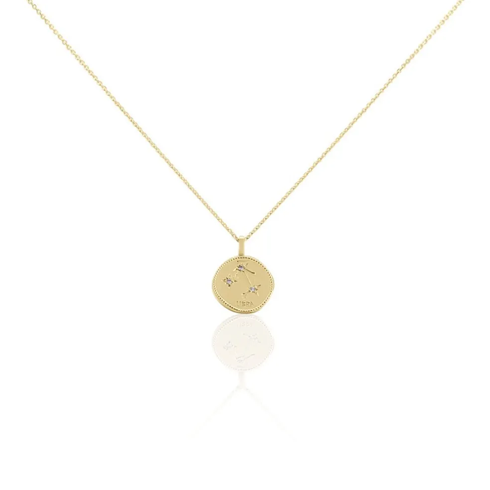 Collier Iago Plaqué Or Oxydes De Zirconium
