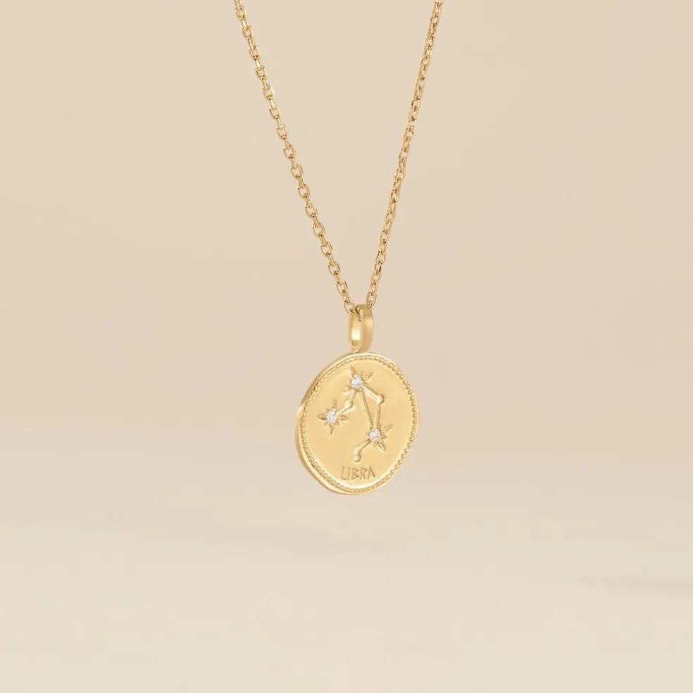 Collier Iago Plaqué Or Oxydes De Zirconium