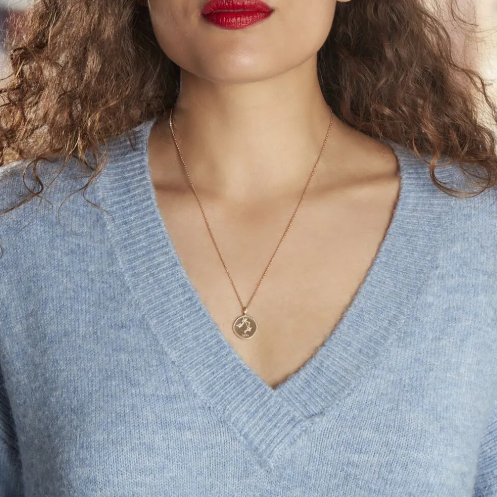 Collier Iago Plaqué Or Oxydes De Zirconium