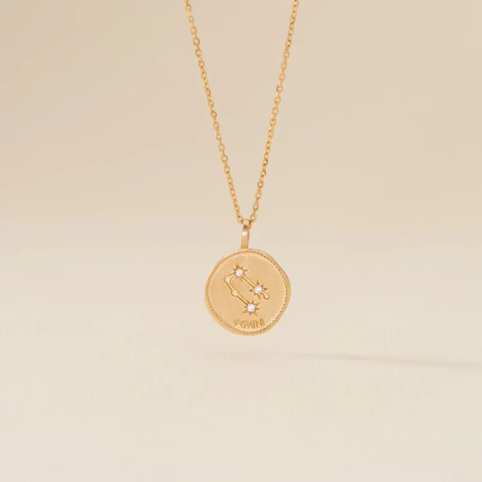Collier Iago Plaqué Or Oxydes De Zirconium
