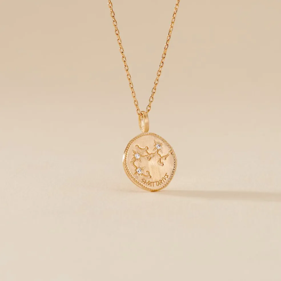 Collier Iago Plaqué Or Oxydes De Zirconium