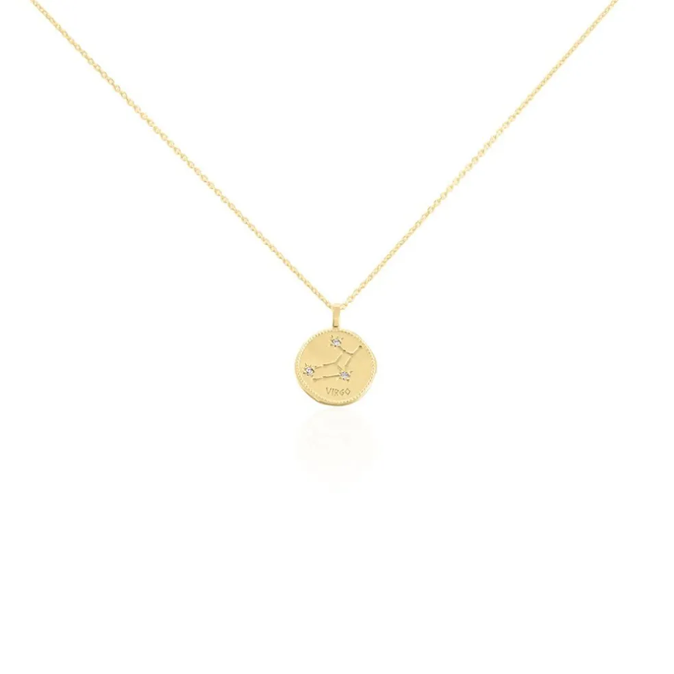 Collier Iago Plaqué Or Oxydes De Zirconium
