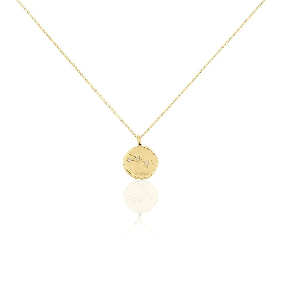 Collier Iago Plaqué Or Oxydes De Zirconium