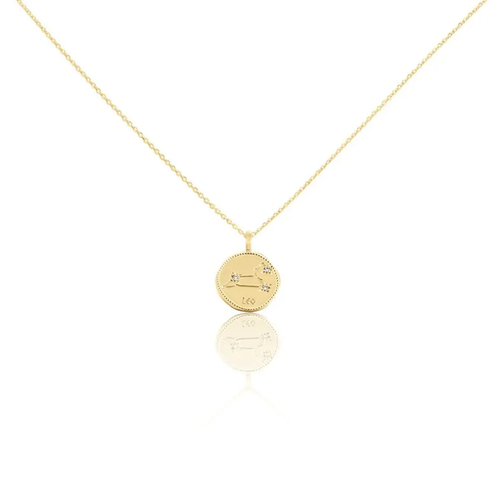 Collier Iago Plaqué Or Oxydes De Zirconium