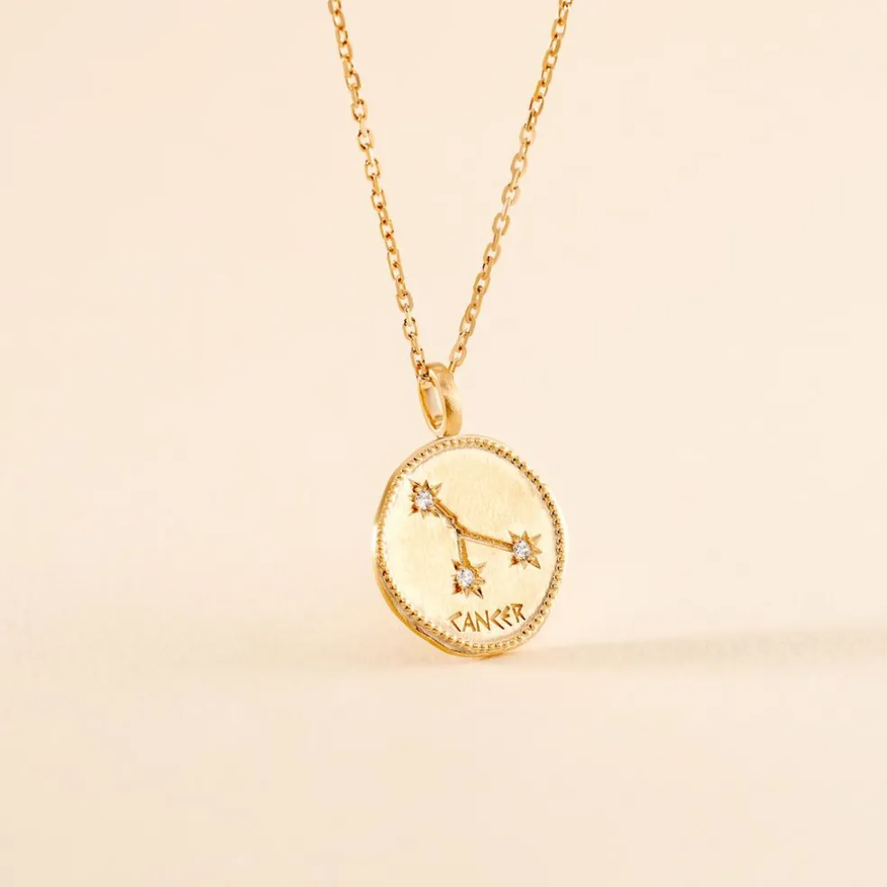 Collier Iago Plaqué Or Oxydes De Zirconium
