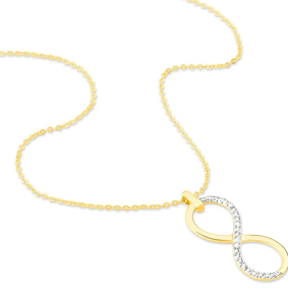 Collier Infino Or Jaune Diamant