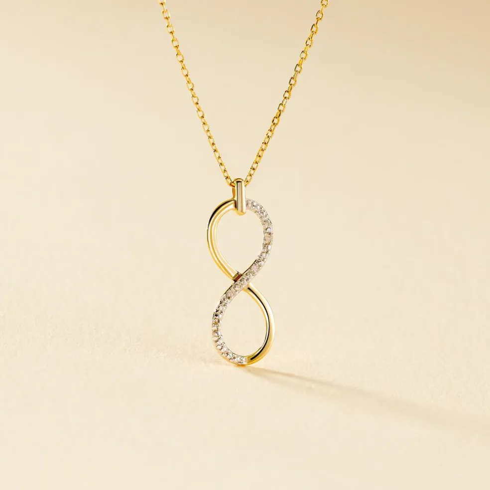 Collier Infino Or Jaune Diamant