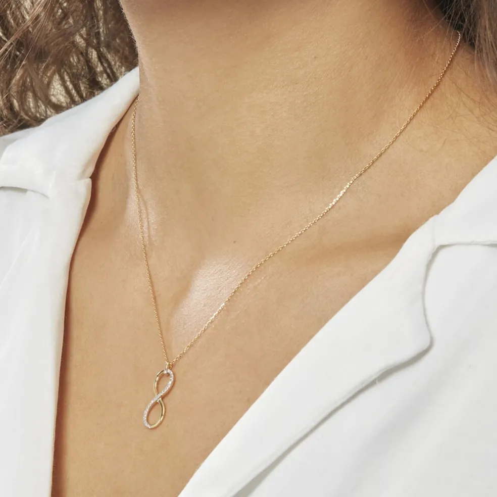 Collier Infino Or Jaune Diamant