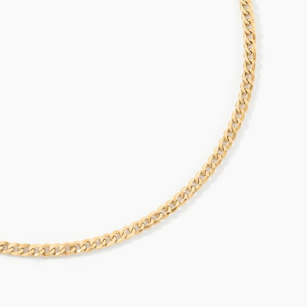 Collier Iris Or Jaune Maille Gourmette