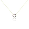 Collier Iris Or Jaune Topaze Améthyste
