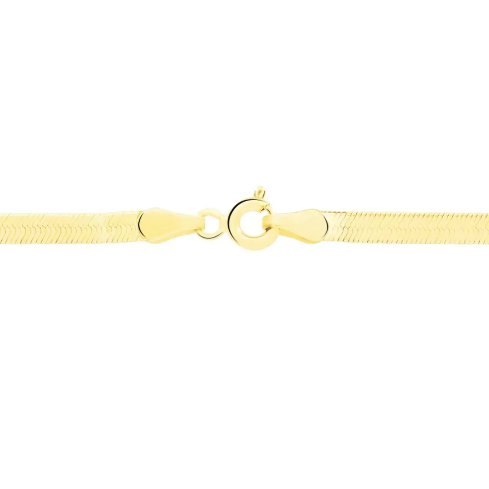 Collier Ivria Maille Heringbone Or Jaune